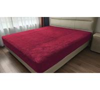 John Aird Teddy Fleece Fitted Bed Sheet Soft Warm Fluffy Thermal Bedding (Red, Single)
