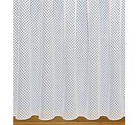 John Aird - Vision Modern Oval Geometric Design Net Curtain - Sold In Set Sizes (8 Metres Width, Drop: 48" (122cm))