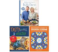 John and Lisa's Kitchen, Tasty & Healthy F*ck That's Delicious & Beginner's Guide to Spanish Cuisine 3 Books Collection Set