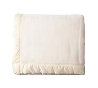 John Atkinson The Wool Company Duchess Merino Wool Blanket - Lightweight Soft Warm Bed Blankets - White Super King Size 280 x 305 cm - Made in the UK