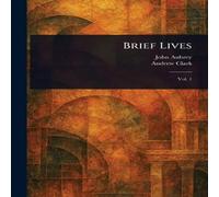 John Aubrey Brief Lives Paperback Book in White John Aubrey White