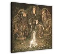 John Bauer - Look at Them Troll Mother Said Look at My Sons 1915 Canvas Art Poster And Wall Art Picture Print Modern Family Bedroom Decor Frame 24x24i