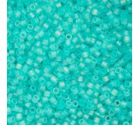 John Bead 25g Cylin Beads Blue Turquoise Matte Macaron AB 11/0 Glass Cylindrical Seed Beads for Jewelry Bracelets Necklaces Earrings Making Embroidery Home Decor