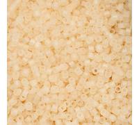 John Bead 25g Cylin Beads Ivory Matte Macaron AB 11/0 Glass Cylindrical Seed Beads for Jewelry Bracelets Necklaces Earrings Making Embroidery Home Decor