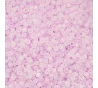 John Bead 25g Cylin Beads Lilac Frost Matte Macaron AB 11/0 Glass Cylindrical Seed Beads for Jewelry Bracelets Necklaces Earrings Making Embroidery Home Decor