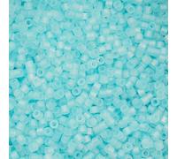 John Bead 25g Cylin Beads Sky Blue Matte Macaron AB 11/0 Glass Cylindrical Seed Beads for Jewelry Bracelets Necklaces Earrings Making Embroidery Home Decor