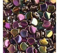 John Bead 50 Grams 7.5mm Crystal Full Vitex Czech Ginko Leaf Beads for DIY Jewelry Necklace Bracelets Making