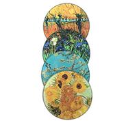 John Beswick CS01GOG Van Gogh Glass Coaster Set of 4