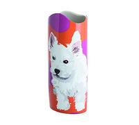 John Beswick 'Leslie Gerry' artwork Westie Dog Vase. Bright Background