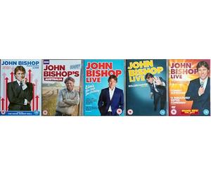 JOHN BISHOP 1-5 COLLECTION / 1. SUPERSONIC LIVE / 2. AUSTRALIA / 3. THE ELVIS HAS LEFT THE BUILDING / 4. ROLLERCOASTER TOUR / 5. SUNSHINE TOUR = ULTIMATE 5x DVD SET