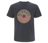 John Bonham T-Shirt - On Drums (XL) Charcoal
