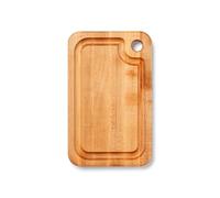 John Boos Prestige Series Rectangular Wooden Maple Cutting Board 16”x10” - 1.25” Thick, 6-lb Reversible Butcher Block with Juice Groove, Edge-Grain & Finger Grip Hole - Made in The USA