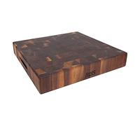John Boos Walnut Wood End Grain Reversible Butcher Block Cutting Board, 18" x 18" x 3 Inches