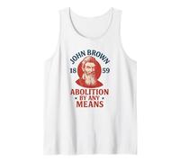 John Brown Abolition by Any Means 1859 History Tank Top