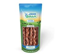 john bully Collagen Braided 12" 6PK, The Best Option for Your Dog, 100% Natural, Rich in Protein, Highly Digestible, Gluten Free,Premium Grade Quality,Odor Free The Real Collagen