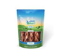 John Bully Collagen Braided 6" 6PK, The Best Option for Your Dog, 100% Natural, Rich in Protein, Highly Digestible, Gluten Free,Premium Grade Quality,Odor Free The Real Collagen
