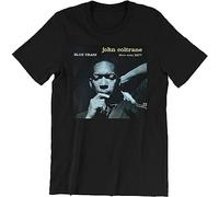 John Coltrane Blue Train LP Art T-Shirt - Classic Jazz Musician Music Album (Medium)
