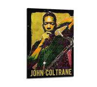 John ColtranePoster Wall Art Canvas Aesthetic Music And Movie Decoration Living Room Bedroom 16x24inch(40x60cm) Frame-style