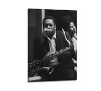 John ColtranePoster Wall Art Canvas Aesthetic Music And Movie Decoration Living Room Bedroom 20x30inch(50x75cm) Frame-style