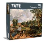 John Constable - 1000 Piece Jigsaw Puzzle with Full Image Poster - Flatford Mill