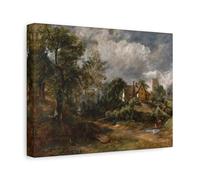 John Constable Glebe Farm - Canvas Wall Art Print Reproduction 30x23cm Horizontal / 3.175cm