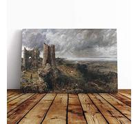 John Constable Hadleigh Castle, The Mouth of The Thames Canvas Print | Gallery Wrapped 30mm Frame Wall Art | 24x16 inches | Ready to Hang | Contemporary Cityscape Picture | Living Room Lounge Office