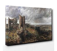 John Constable Hadleigh Castle, The Mouth of The Thames Canvas Print | Gallery Wrapped 30mm Frame Wall Art | 20x14 inches | Ready to Hang | Contemporary Cityscape Picture | Living Room Lounge Office