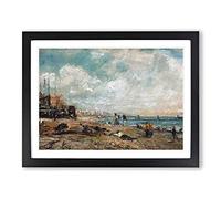John Constable Marine Parade Chain Pier Classic Painting Framed Print | A3 Black Framed Wall Art | Ready to Hang | Classic Military Picture | Living Room Bedroom Lounge Office