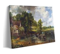 John Constable Painters' Works「The Hay Wain」Printed Canvas Poster Painting On Canvas Wall Art Scroll Picture Print Living Room Walls Decor Homes 08x12inch(20x30cm)