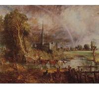 John Constable Salisbury Cathedral From The Meadows A4 10x8 Photo Print Poster