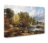 John Constable Stratford Mill Canvas Print | Gallery Wrapped 30mm Frame Wall Art | 20x14 inches | Ready to Hang | Modern Picture | Living Room Bedroom Lounge Office