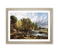 John Constable Stratford Mill Classic Painting Framed Print | A3 Oak Framed Wall Art | Ready to Hang | Classic Historical Picture | Living Room Bedroom Lounge Office