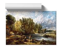 John Constable Stratford Mill | Unframed Wall Art Print | Ready to Frame Poster | Modern Home Decor Picture | Artwork for Living Room, Bedroom, Kitchen or Office | A2 (42x59.4 cm)