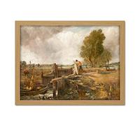 John Constable Study Of A Boat Passing A Lock Large Framed Art Print Poster Wall Decor 18x24
