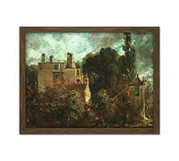 John Constable The Grove Or The Admirals House In Hampstead Large Framed Art Print Poster Wall Decor 18x24