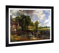 John Constable The Hay Wain Framed Wall Art Print A2 Black
