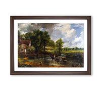 John Constable The Hay Wain Framed Wall Art Print A2 Walnut