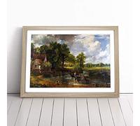 John Constable The Hay Wain | Framed Wall Art Print | Modern Home Decor Picture | Ready to Hang Artwork for Living Room, Bedroom, Kitchen or Office | Multiple Sizes