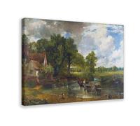 John Constable 'The Hay Wain' Print Canvas Poster Bedroom Decor Landscape Office Room Decor Gift 20x30inch(50x75cm)