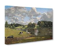 John Constable Wivenhoe Park, Essex Canvas Print | Gallery Wrapped 30mm Frame Wall Art | 20x14 inches | Ready to Hang | Classic Landscape Picture | Living Room Bedroom Lounge Office