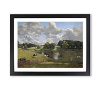 John Constable Wivenhoe Park, Essex Classic Painting Framed Wall Art Print, Ready to Hang Picture for Living Room Bedroom Home Office Décor, Black A4 (34 x 25 cm)
