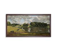 John Constable Wivenhoe Park Essex Long Framed Art Print Wall Poster 25x12 inch