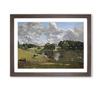 John Constable Wivenhoe Park Framed Print | A2 Walnut Framed Wall Art | Ready to Hang | Modern Nature Picture | Living Room Bedroom Lounge Office