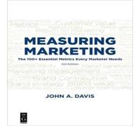 John Davis Measuring Marketing Paperback Book John Davis Multicolor