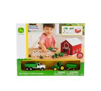 John Deere 1:64 Scale Farm Playset with On-the-Go Barn (24 Pieces)