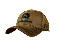 John Deere 100 Year Anniversary Oilskin Look Patch Casual Cap