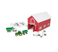 John Deere 24 Pcs Farm Play Set With Red Barn 1:64 Model BRITAINS