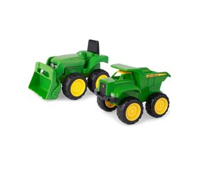 John Deere 35874 Dump Truck & Tractor, 2 Pack