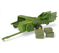 John Deere 45220 (348 Square Baler And 4 Bales (1:16 Scale), Green, S