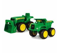 John Deere 35874 Dump Truck & Tractor, 2 Pack